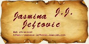 Jasmina Jeftović vizit kartica